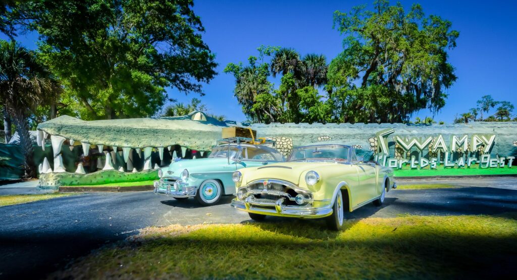 Swampy The Concrete Alligator near Christmas, Florida